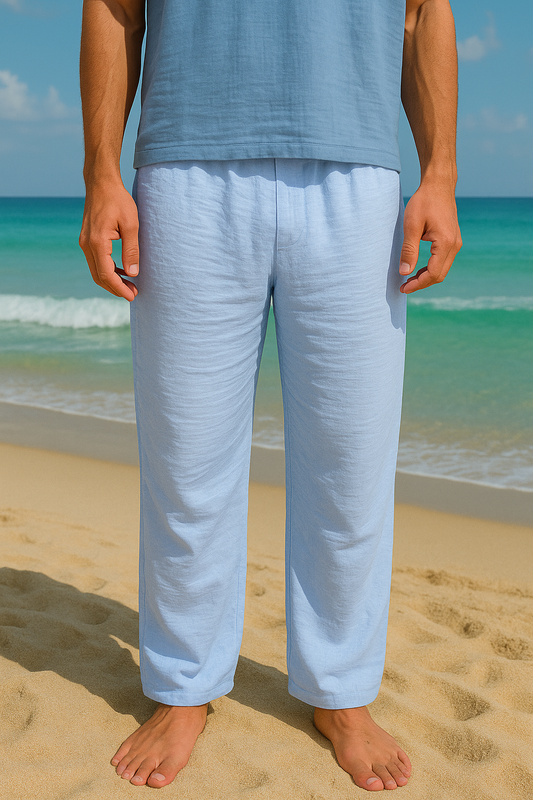 Light Blue Linen Pants