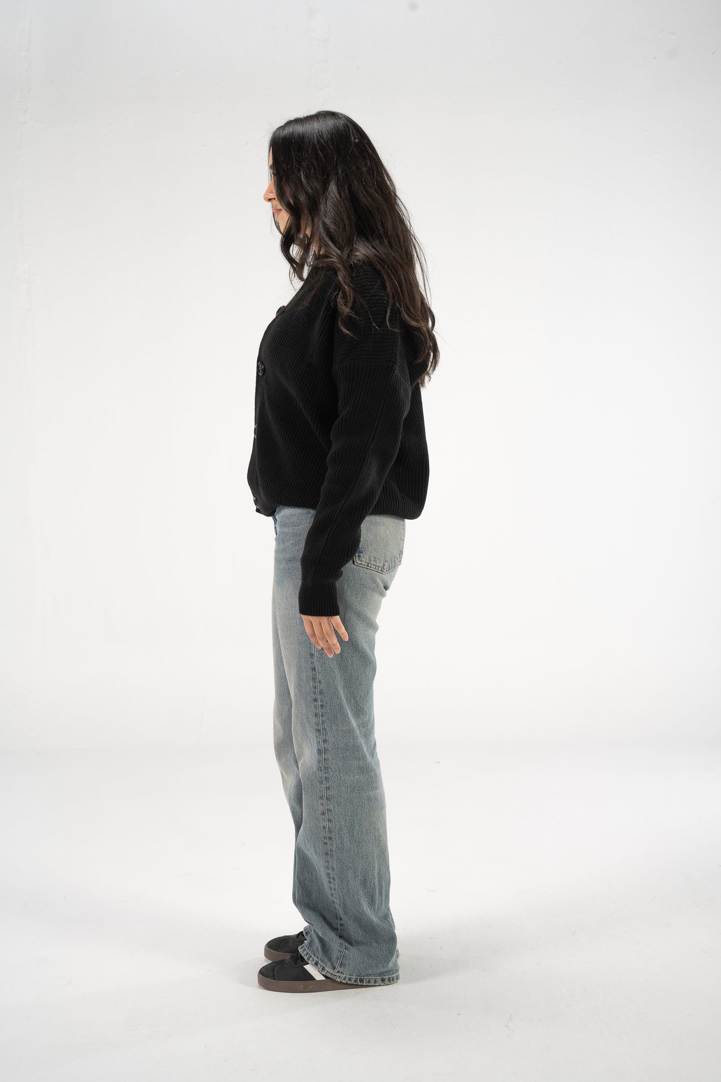 Black Knitted Cardigan