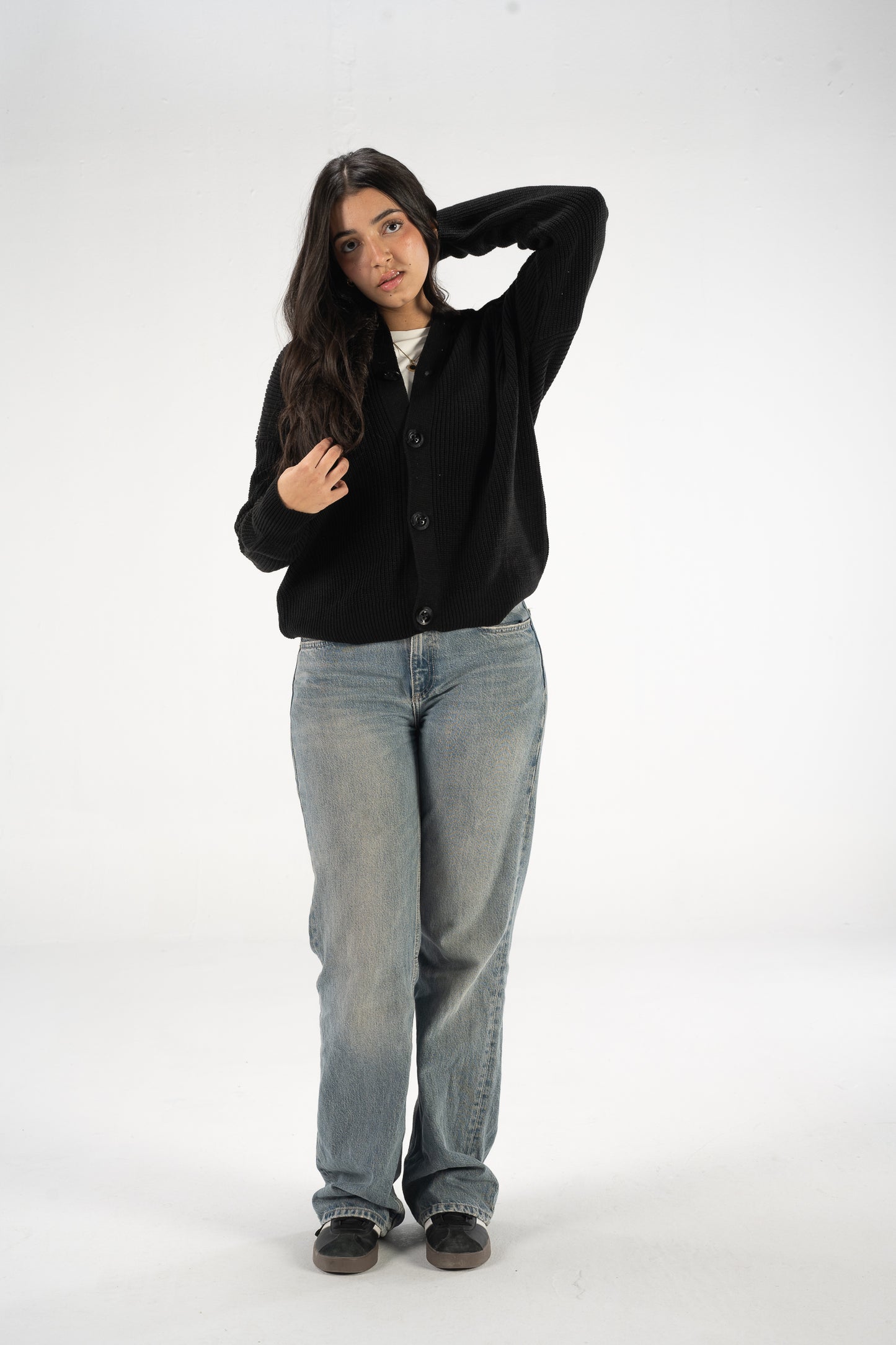 Black Knitted Cardigan