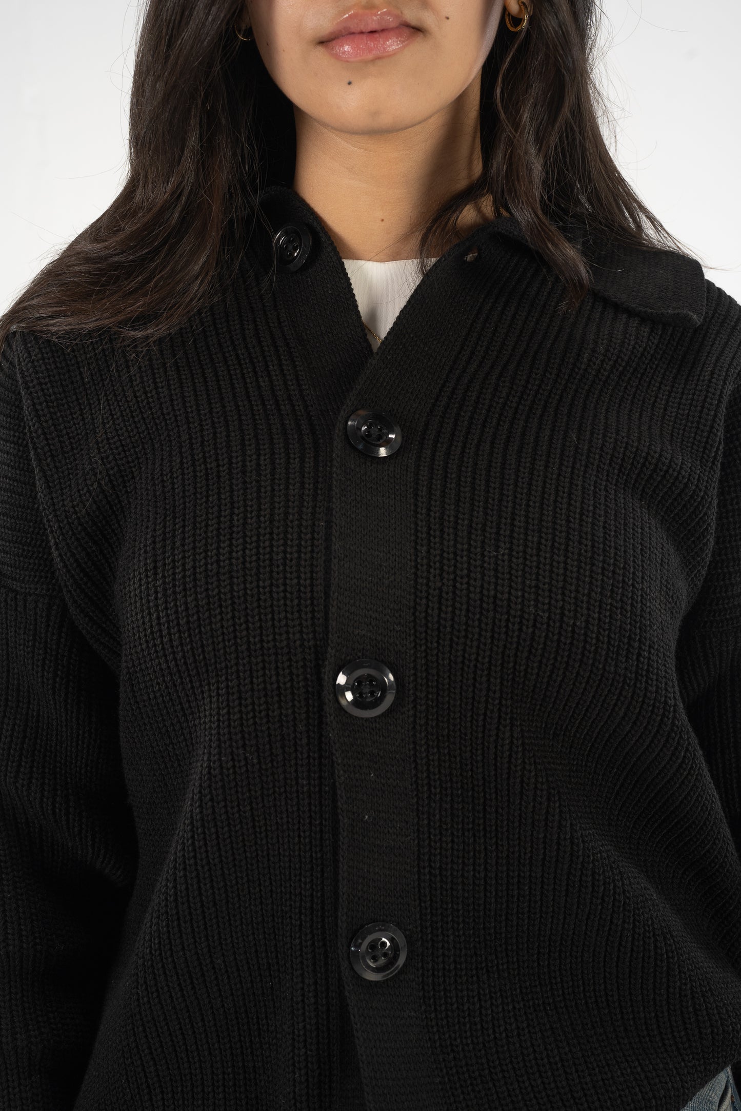 Black Knitted Cardigan
